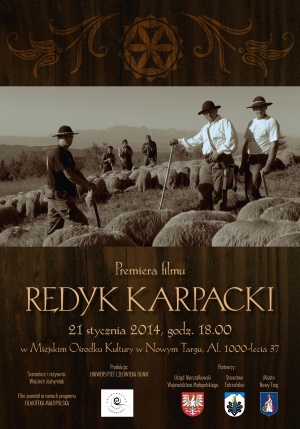 Premiera filmu Redyk Karpacki - 21 stycznia 2014 w Nowym Targu